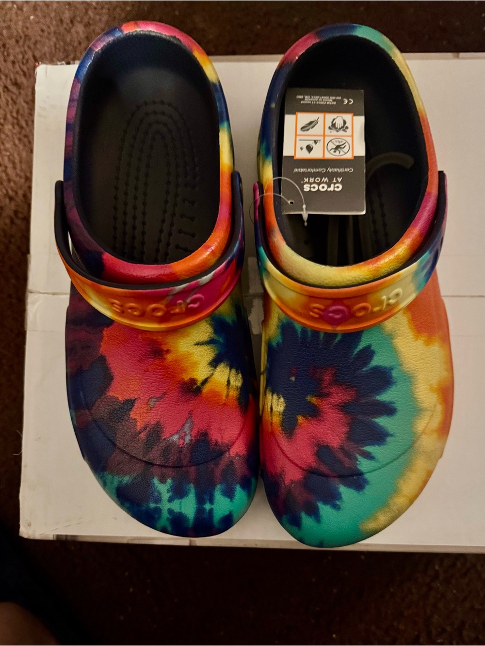 Crocs Men’s Classic Clogs - Tie-Dye Multicolor